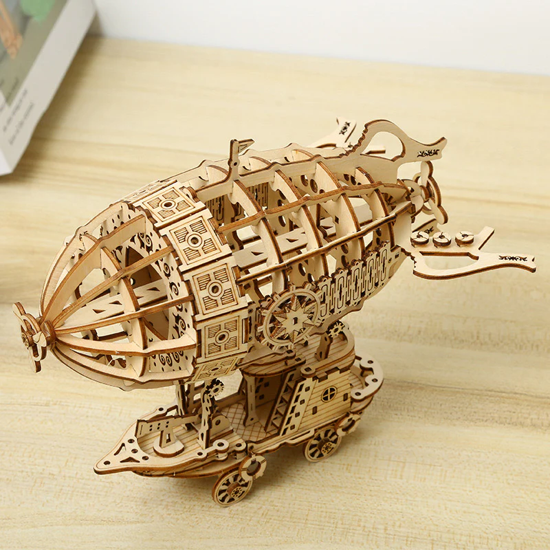 rokrgeek Airship Model 3D Wooden Puzzle - Image 4