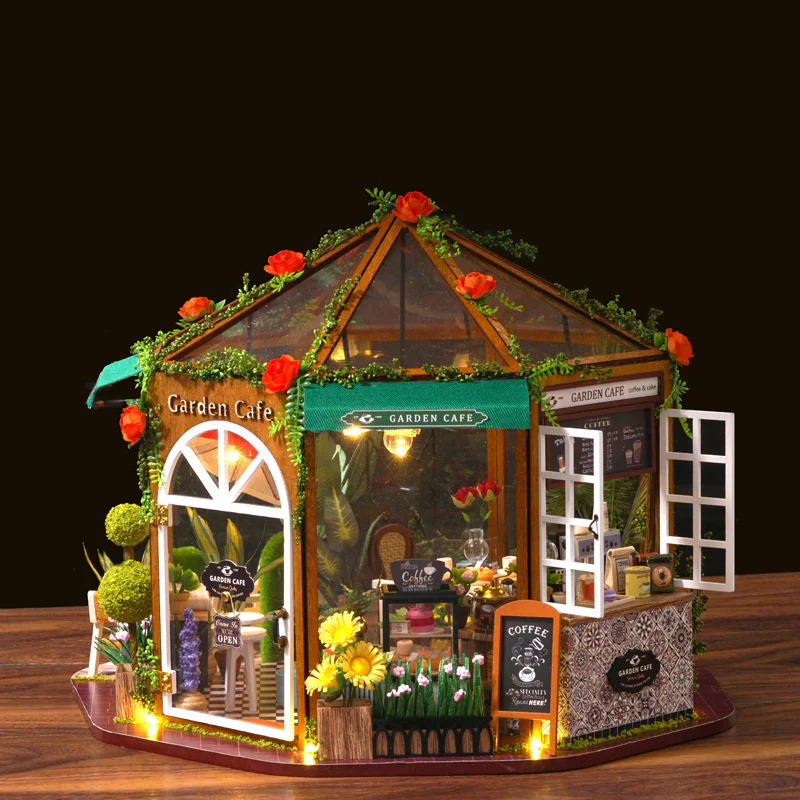 Rokrgeek Alice's Garden Cafe Miniature Dollhouse Kit - Image 4