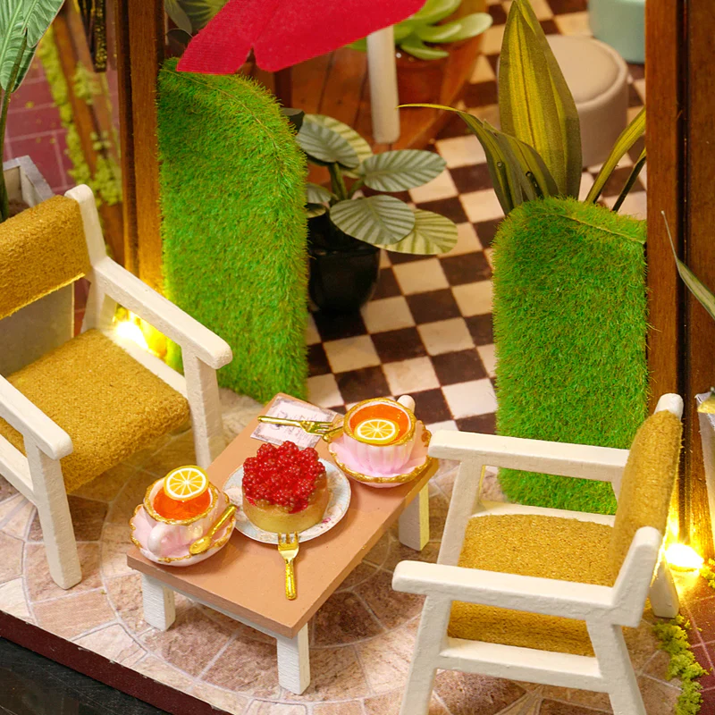 Rokrgeek Alice's Garden Cafe Miniature Dollhouse Kit - Image 6