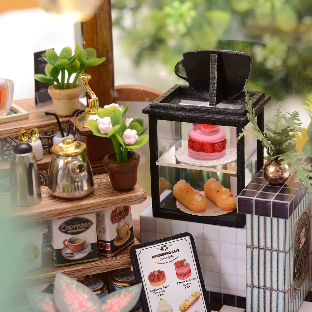Rokrgeek Alice's Garden Cafe Miniature Dollhouse Kit - Image 8