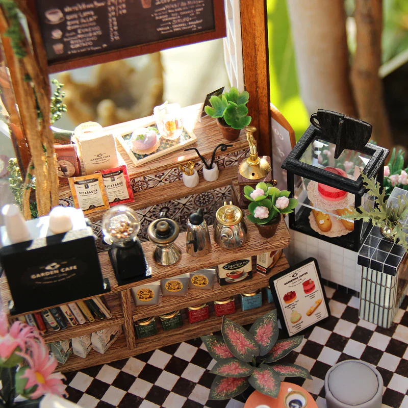Rokrgeek Alice's Garden Cafe Miniature Dollhouse Kit - Image 9
