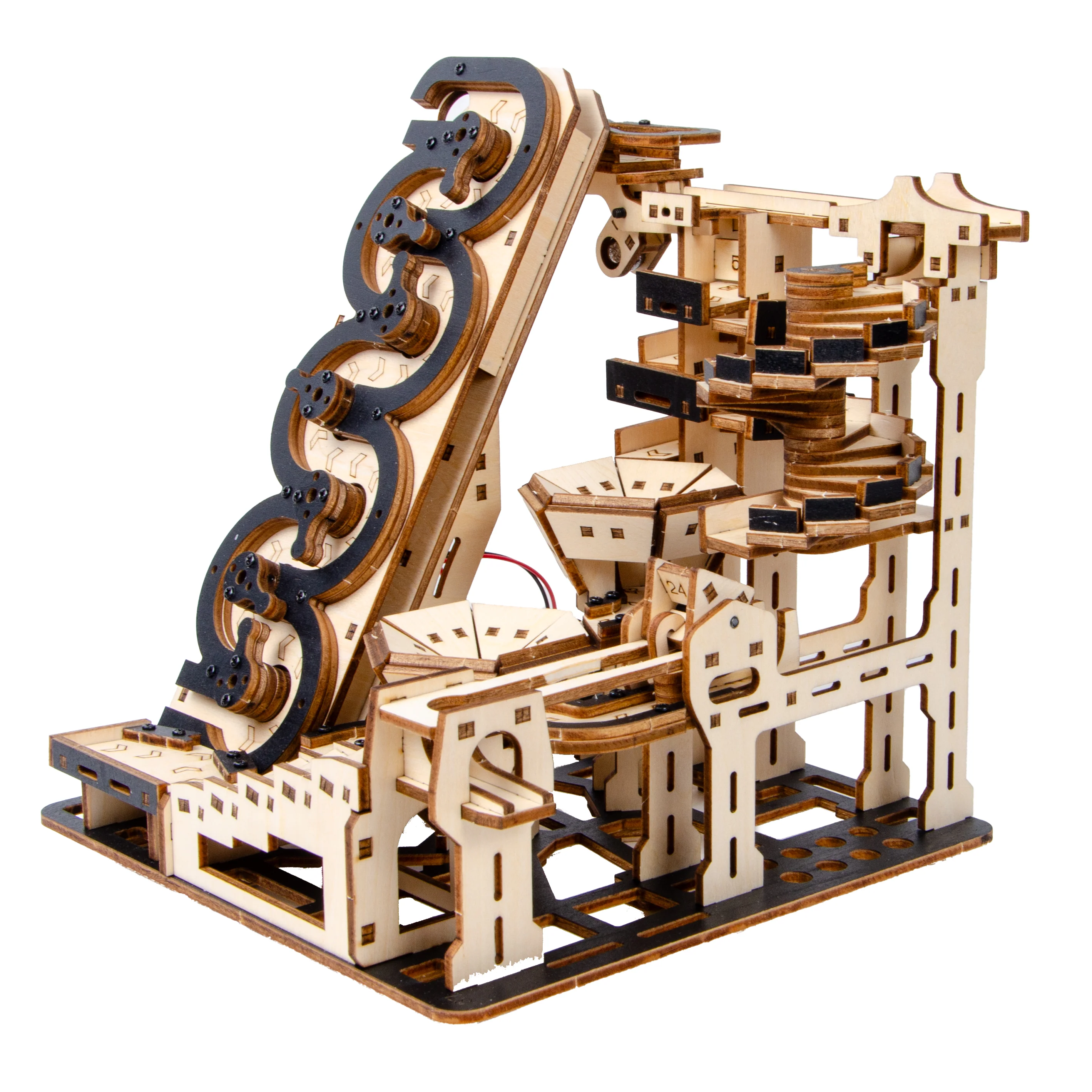 Electric Mechanical Marble Run 3D Wooden Puzzle - Image 3