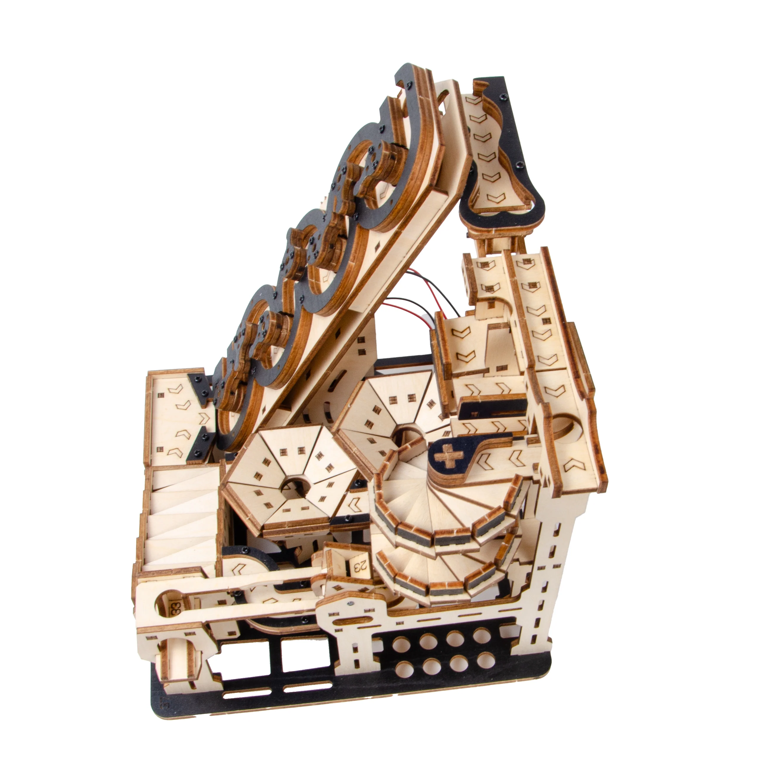 Electric Mechanical Marble Run 3D Wooden Puzzle - Image 4