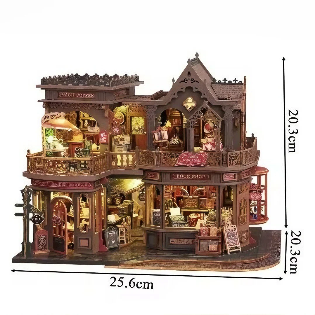 Rokrgeek Letter Coffee DIY Miniature House - Image 5