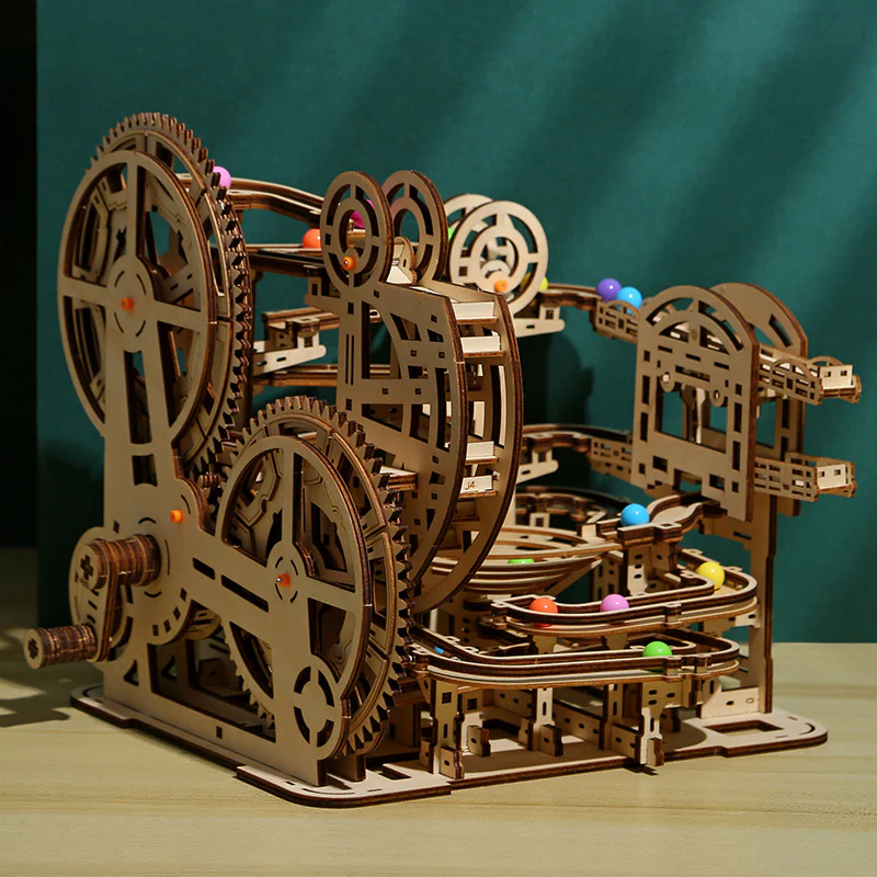 Rokrgeek Marble Climber Fortress Wooden Marble Run 3D Puzzle - Image 2