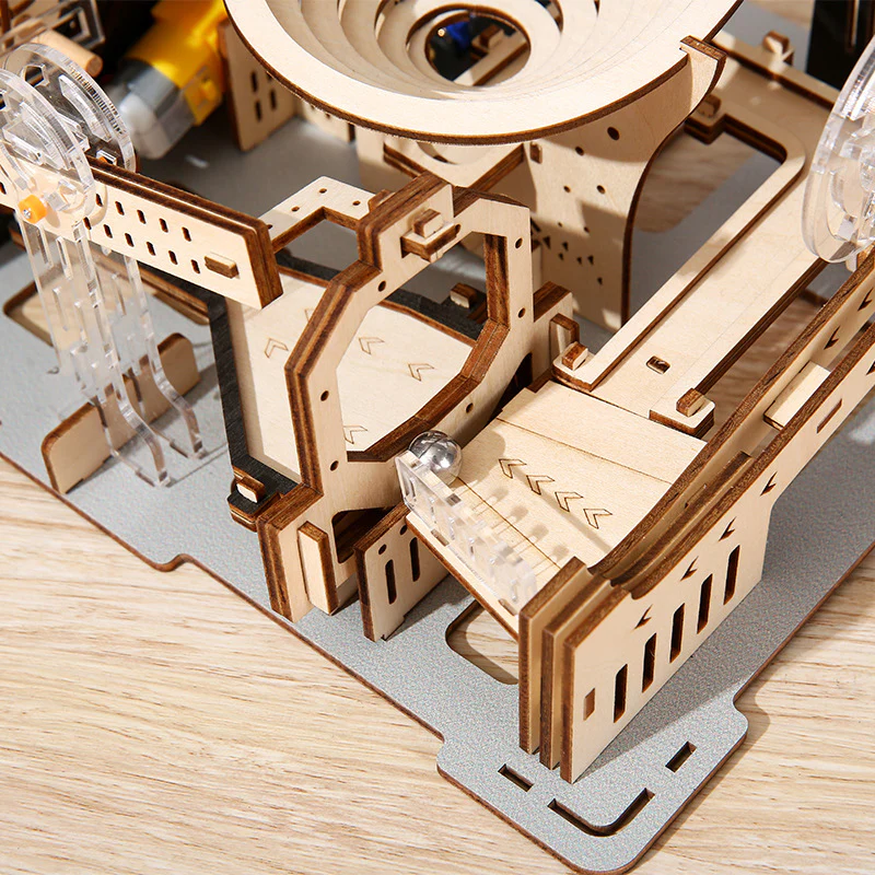 Rokrgeek Marble Run Night City Wooden 3D Puzzle - Image 3