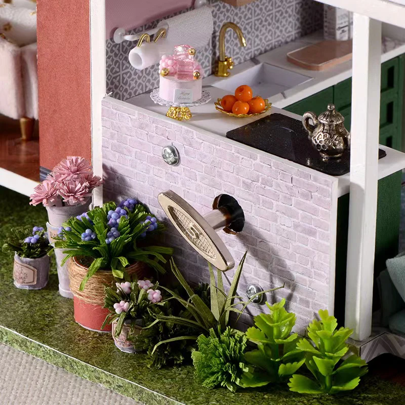 Rokrgeek Monet's Garden Villa Miniature Dollhouse Kit - Image 5