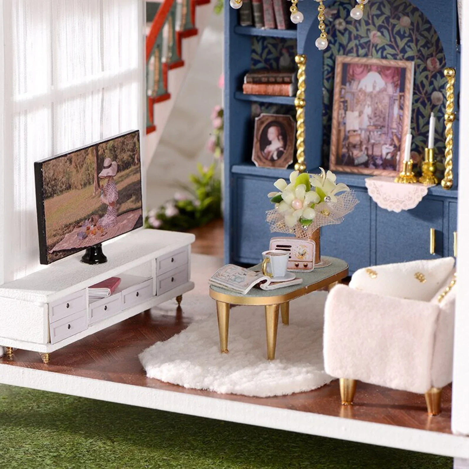 Rokrgeek Monet's Garden Villa Miniature Dollhouse Kit - Image 6