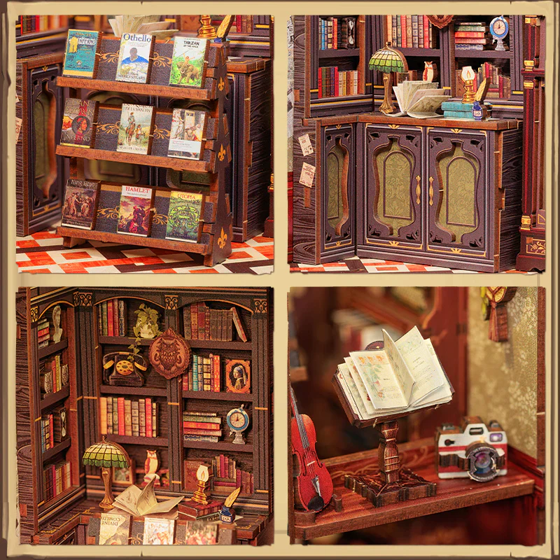 Owl Bookstore DIY Book Nook Kit - Image 6