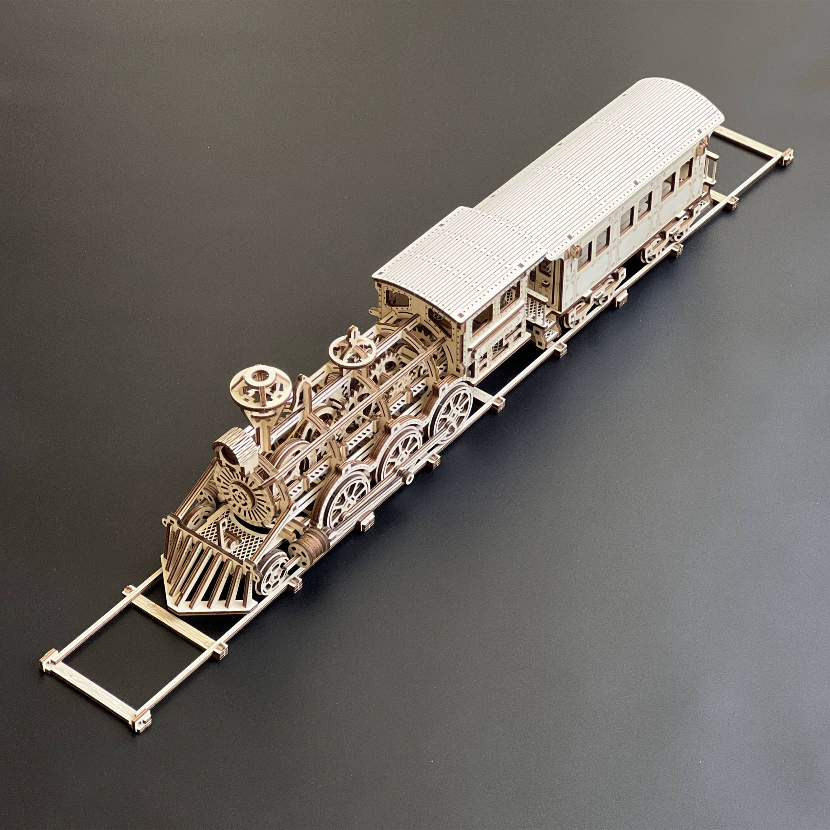 Rokrgeek Steam Express Train 3D Wooden Puzzle - Image 2