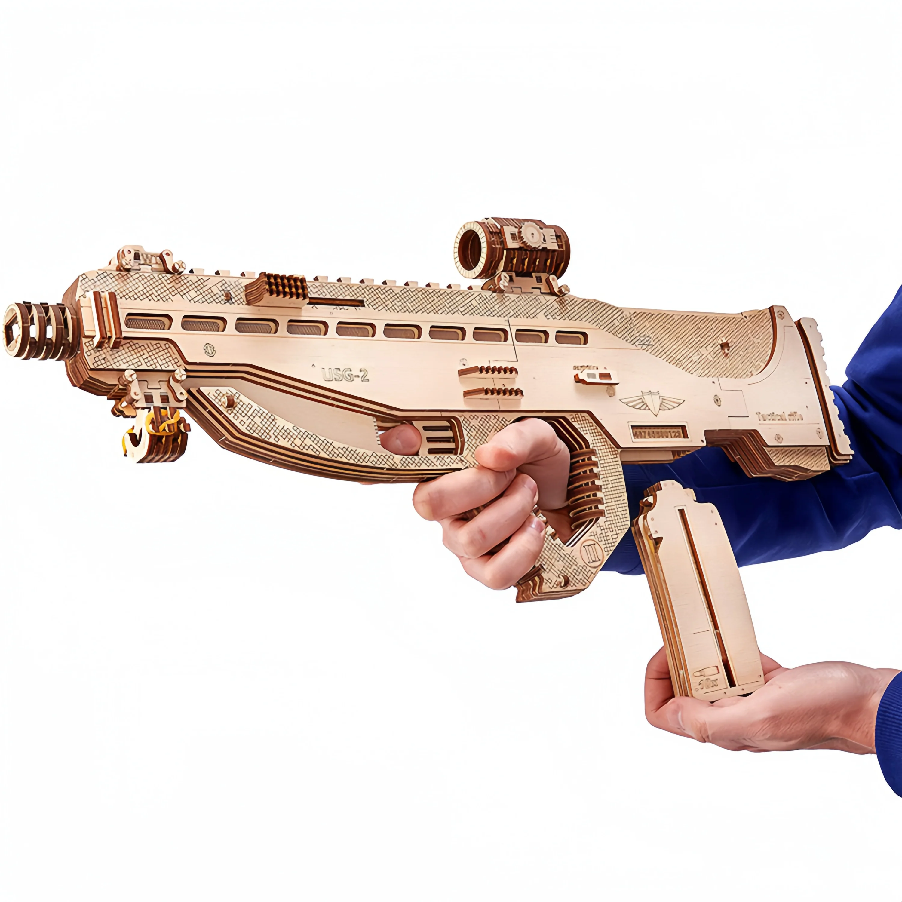 Rokrgeek Assault AUG 3D Wooden Gun Puzzle - Image 3