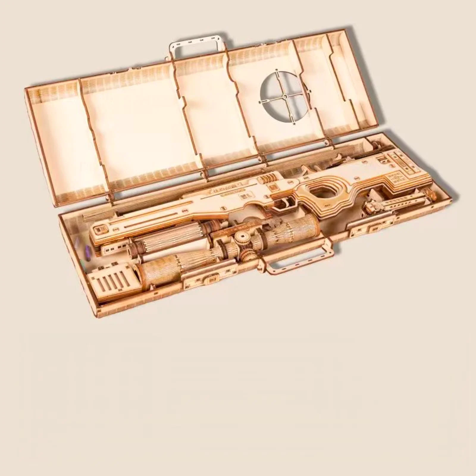 Rokrgeek AMW Sniper Army Green 3D Wooden Puzzle - Image 4
