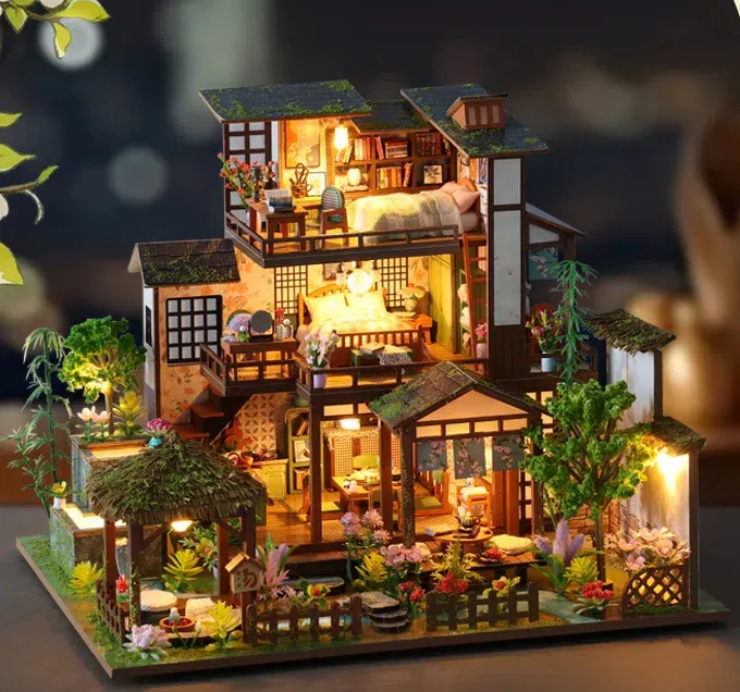 rokrgeek Bamboo Spring Retreat Miniature House Kit - Image 3