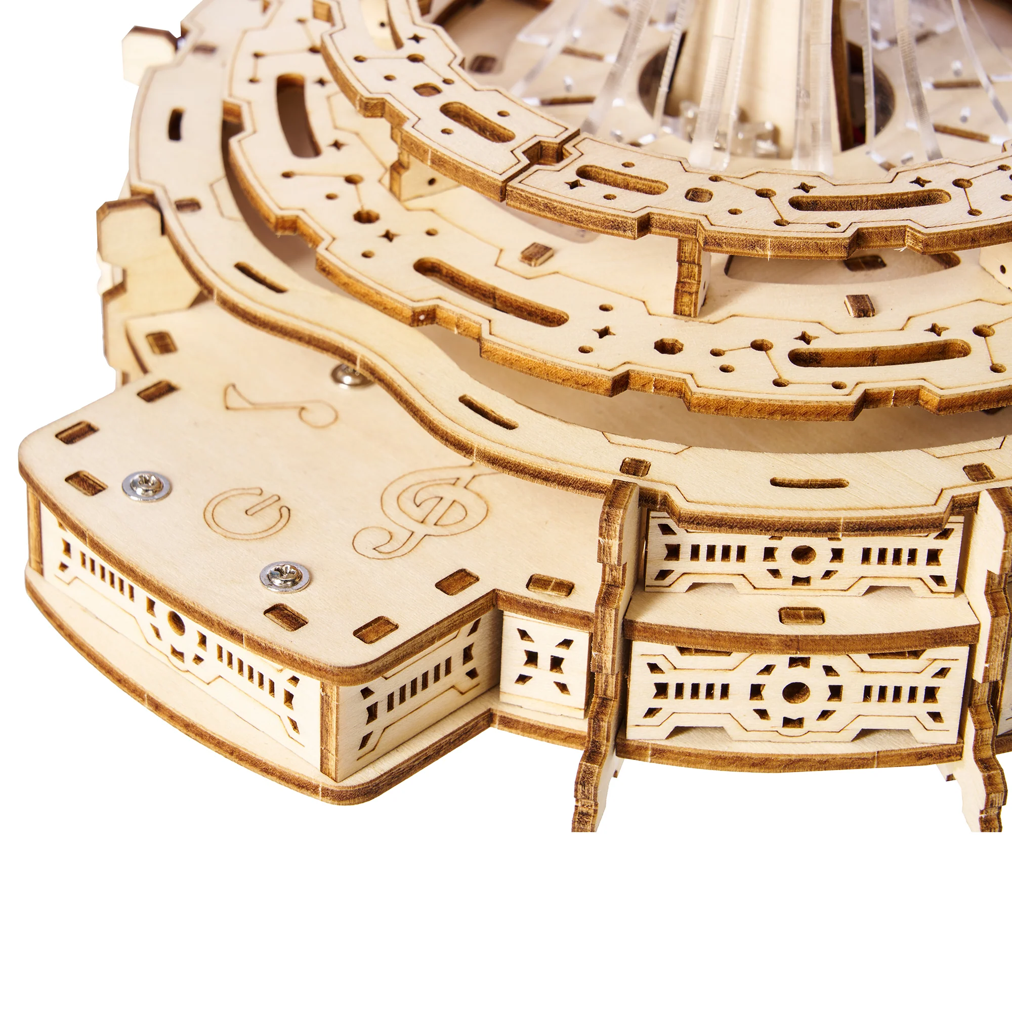 rokrgeek Celestia Castle Music box 3d wooden puzzle - Image 3