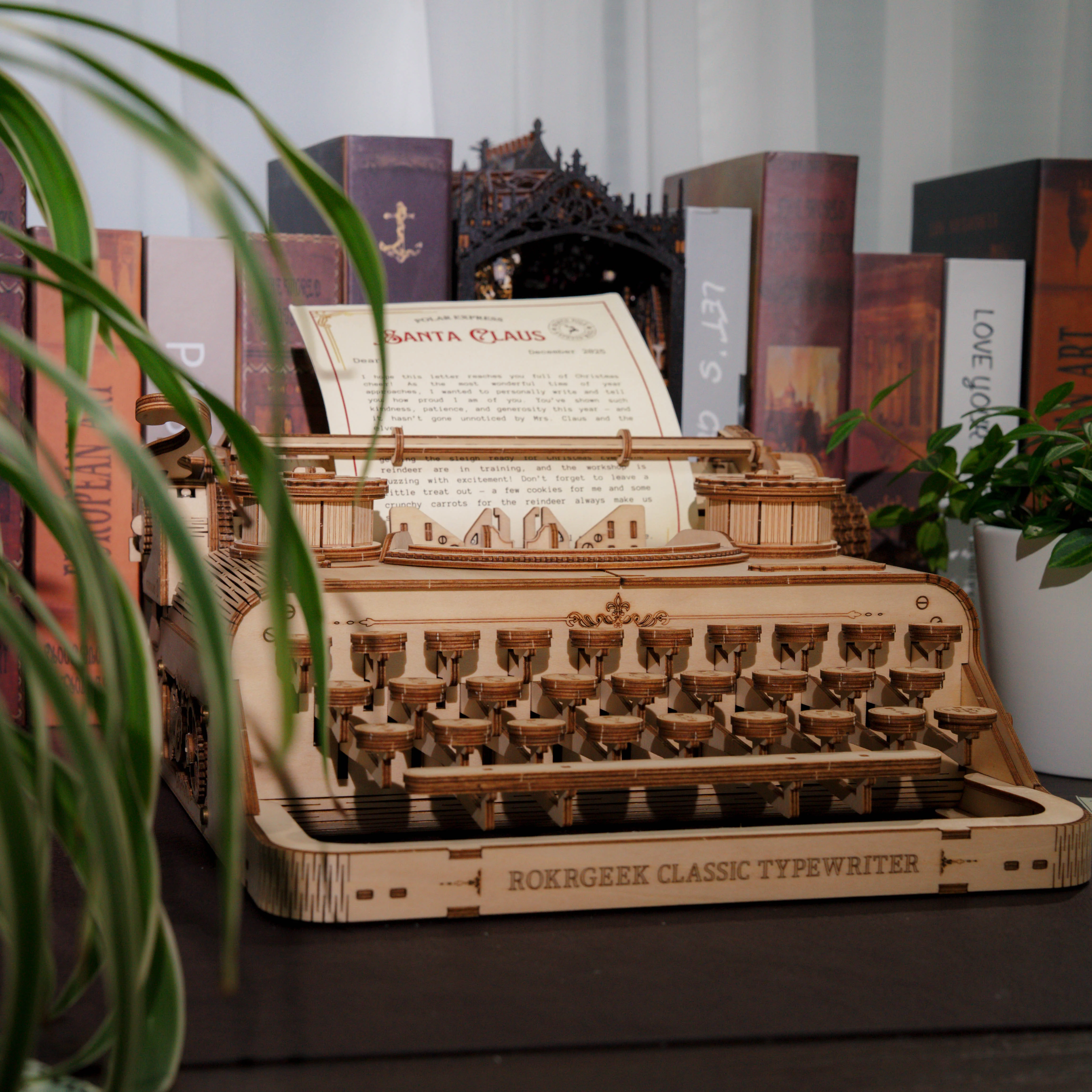 Rokrgeek Classic Typewriter Mechanical 3D Wooden Puzzle - Image 9