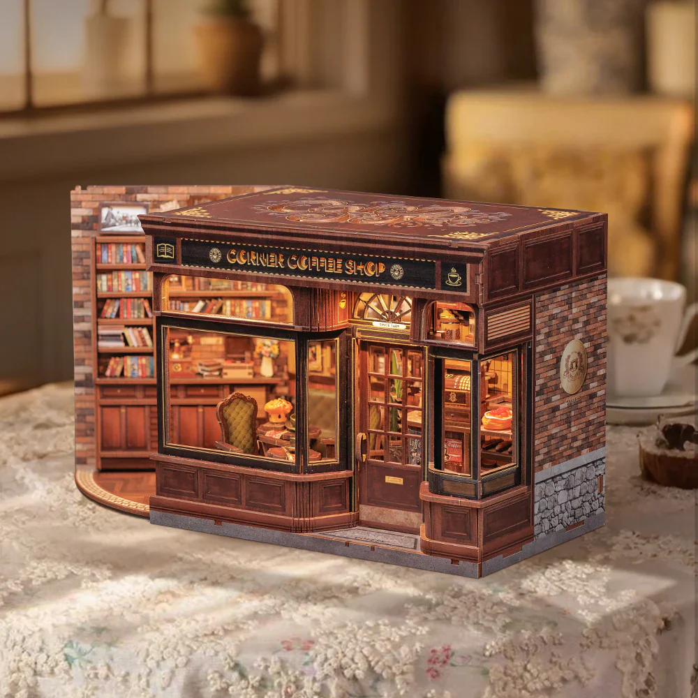 Rokrgeek Corner Coffee Shop Miniature House Kit - Image 3