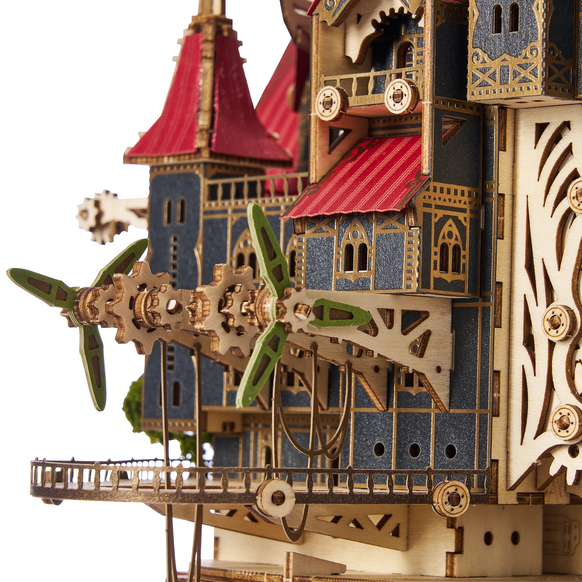 Rokrgeek Fantasy Steam Castle 3D Wooden Puzzle - Image 16