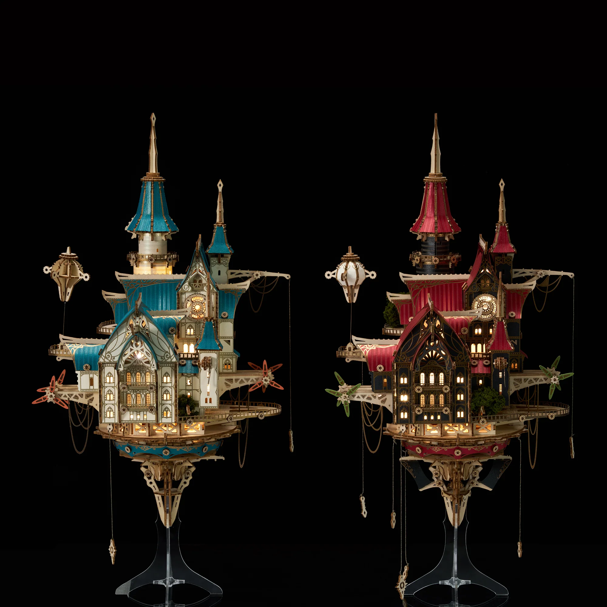Rokrgeek Fantasy Steam Castle 3D Wooden Puzzle - Image 19