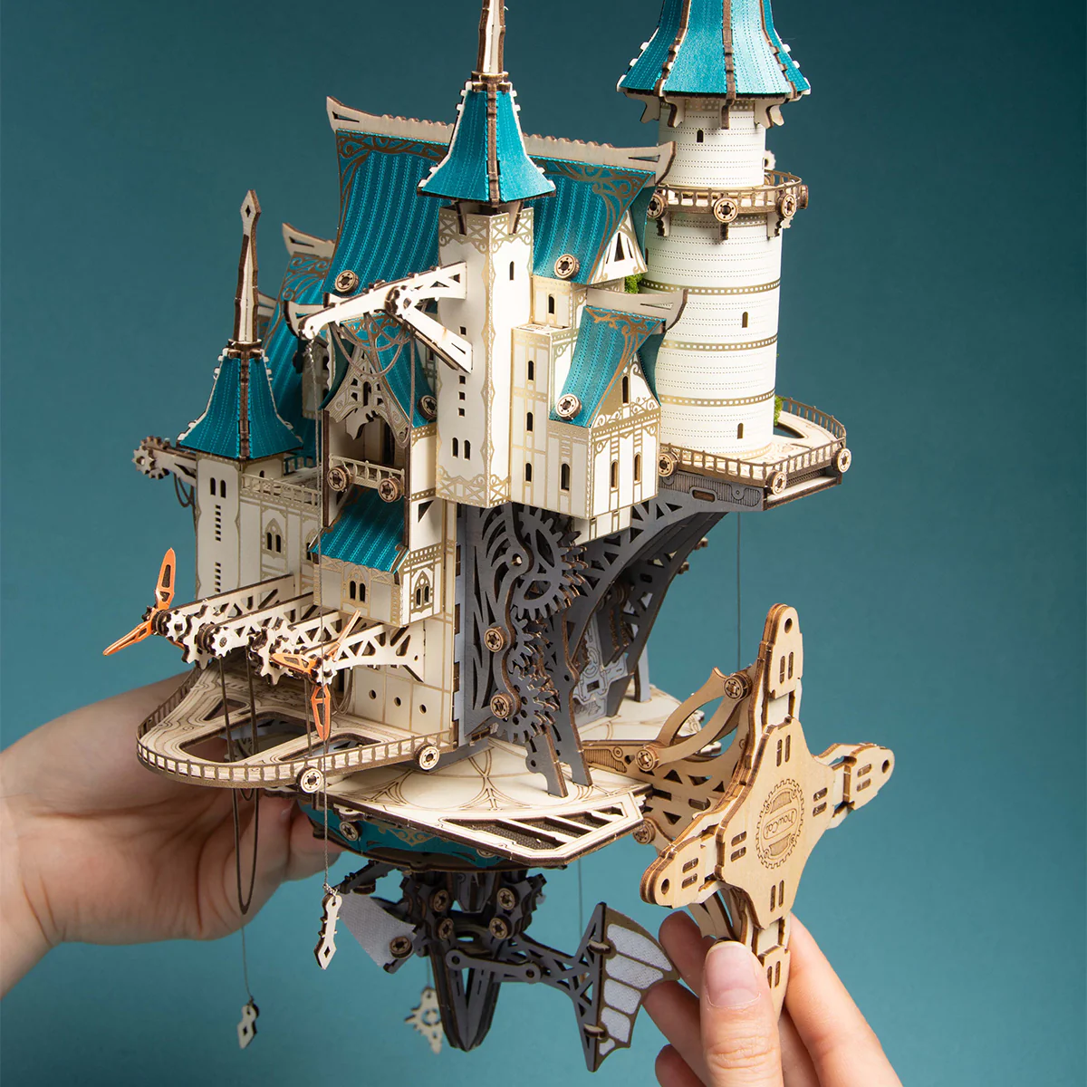 Rokrgeek Fantasy Steam Castle 3D Wooden Puzzle - Image 6