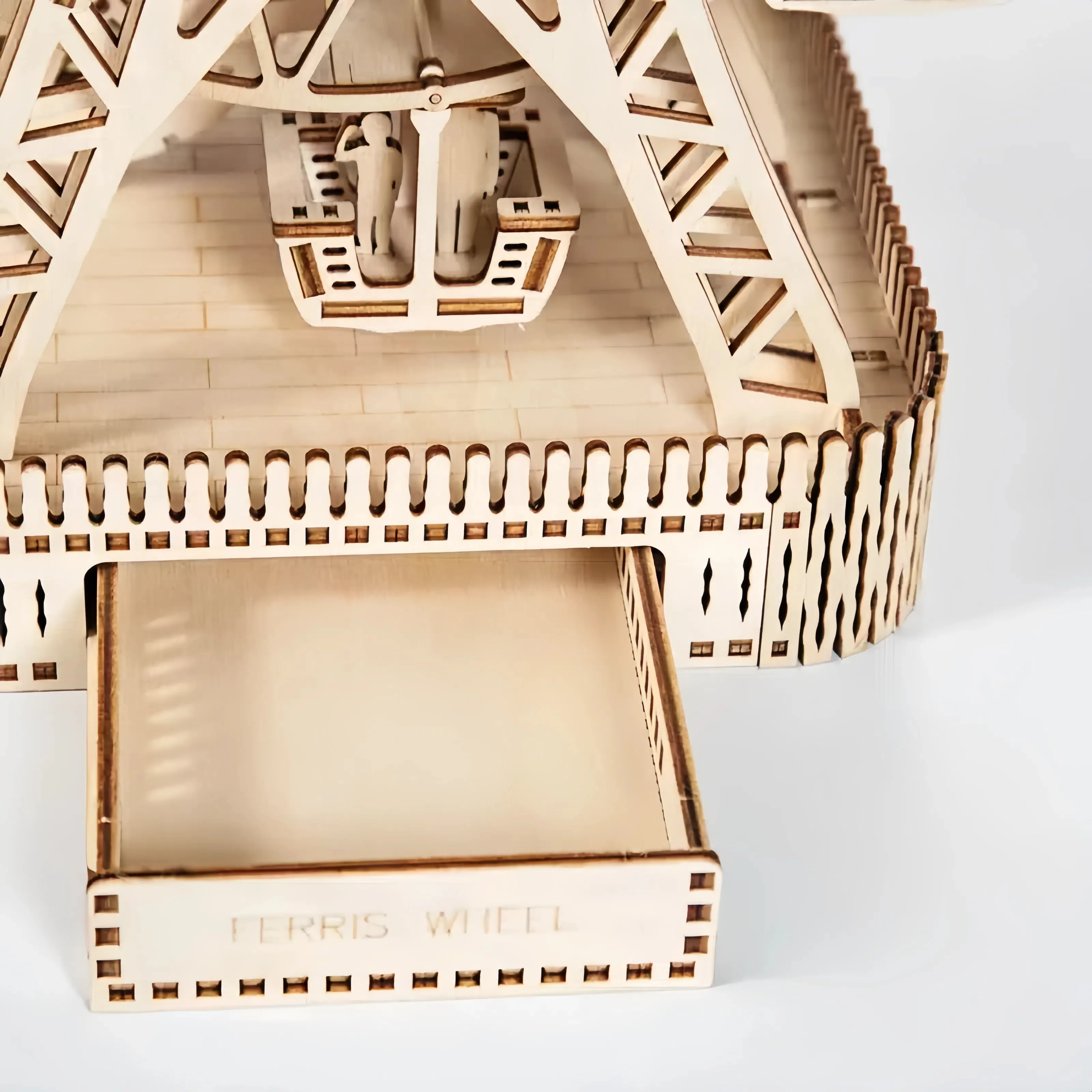 Rokrgeek Mechanical Ferris Wheel 3D Wooden Puzzle - Image 2