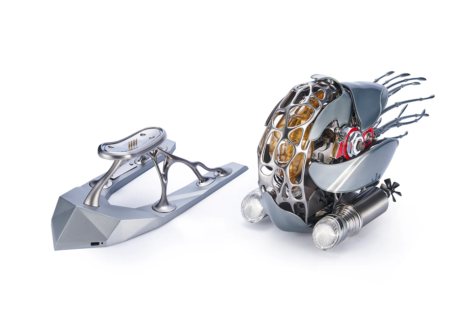 Rokrgeek Mechanical Metal Nautilus Model DIY 3D Puzzle - Image 4