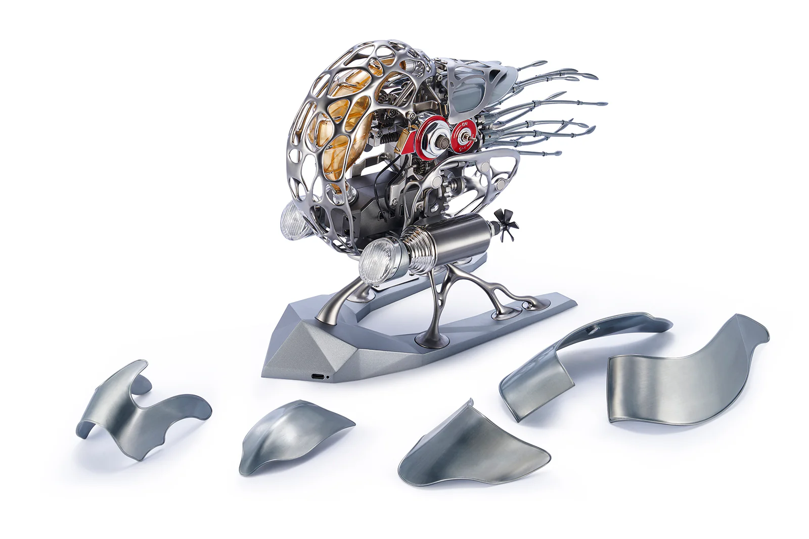 Rokrgeek Mechanical Metal Nautilus Model DIY 3D Puzzle - Image 5