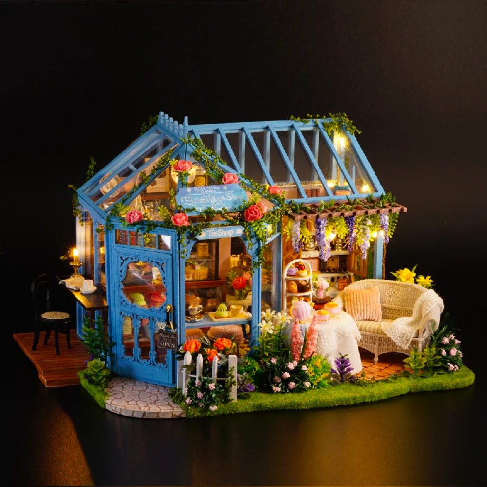 Rokrgeek Rose-blooming Yard DIY Miniature House - Image 3