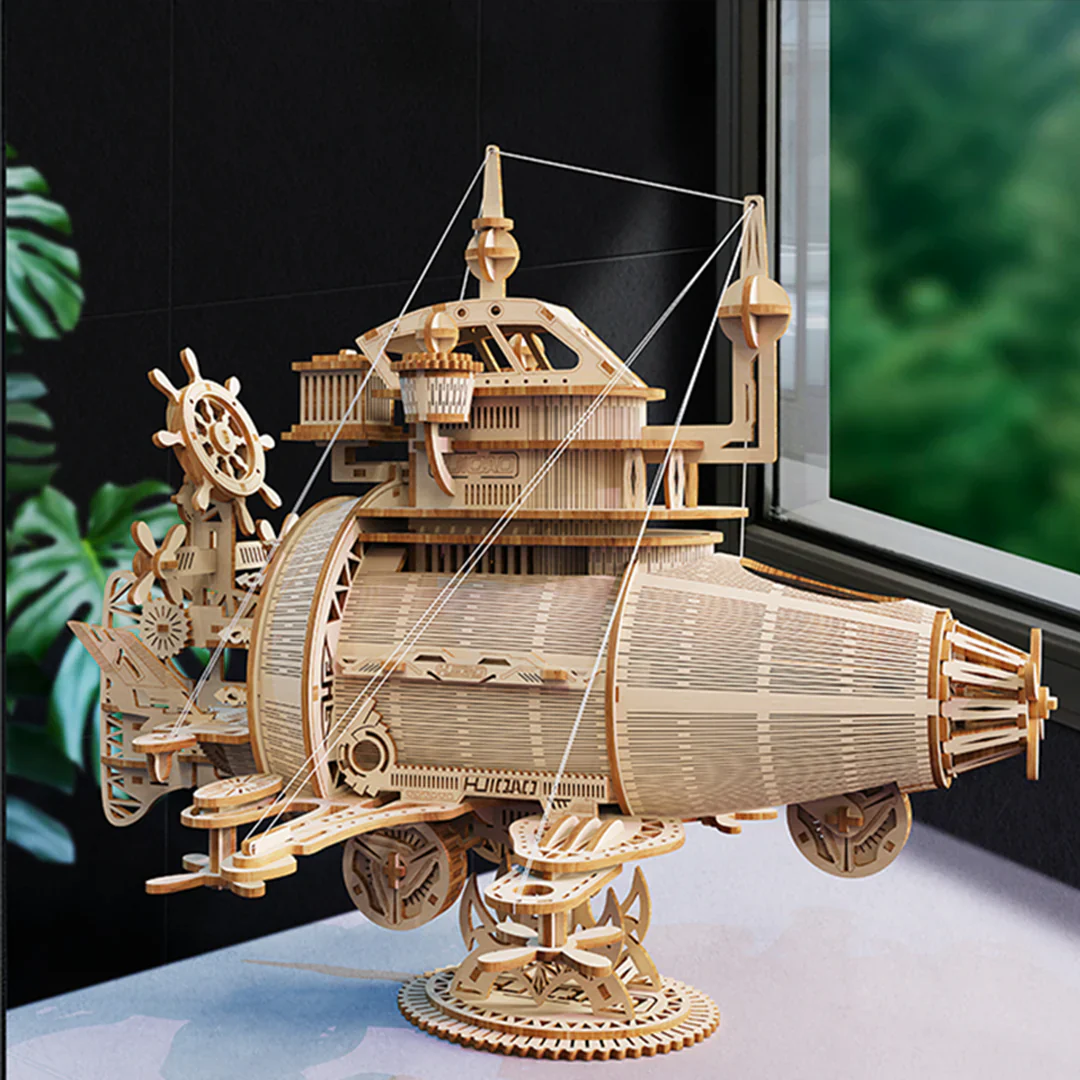 Rokrgeek Star Speed Spaceship 3D Wooden Puzzle - Image 3
