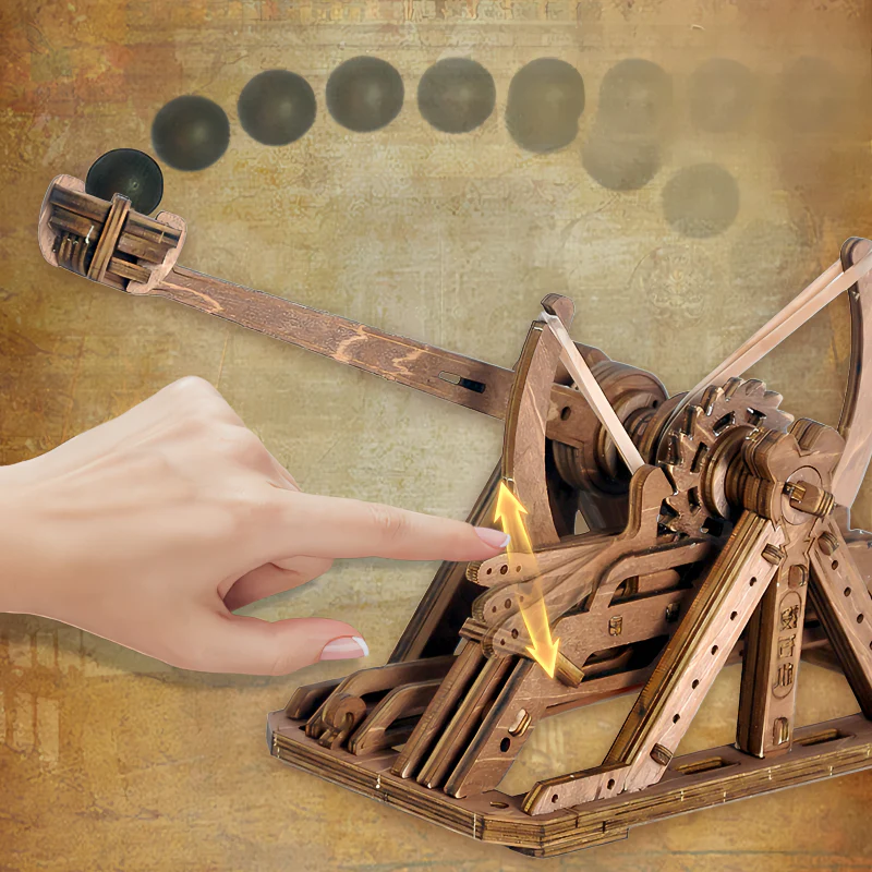 Rokrgeek Stone Thrower 3D Wooden Puzzle - Image 3