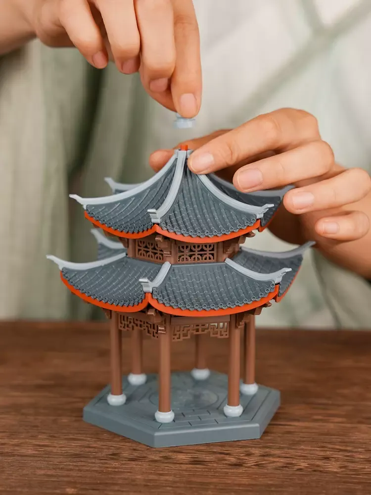 ROKRGEK's West Lake Jixian Pavilion Mortise and Tenon Block Puzzle - Image 2
