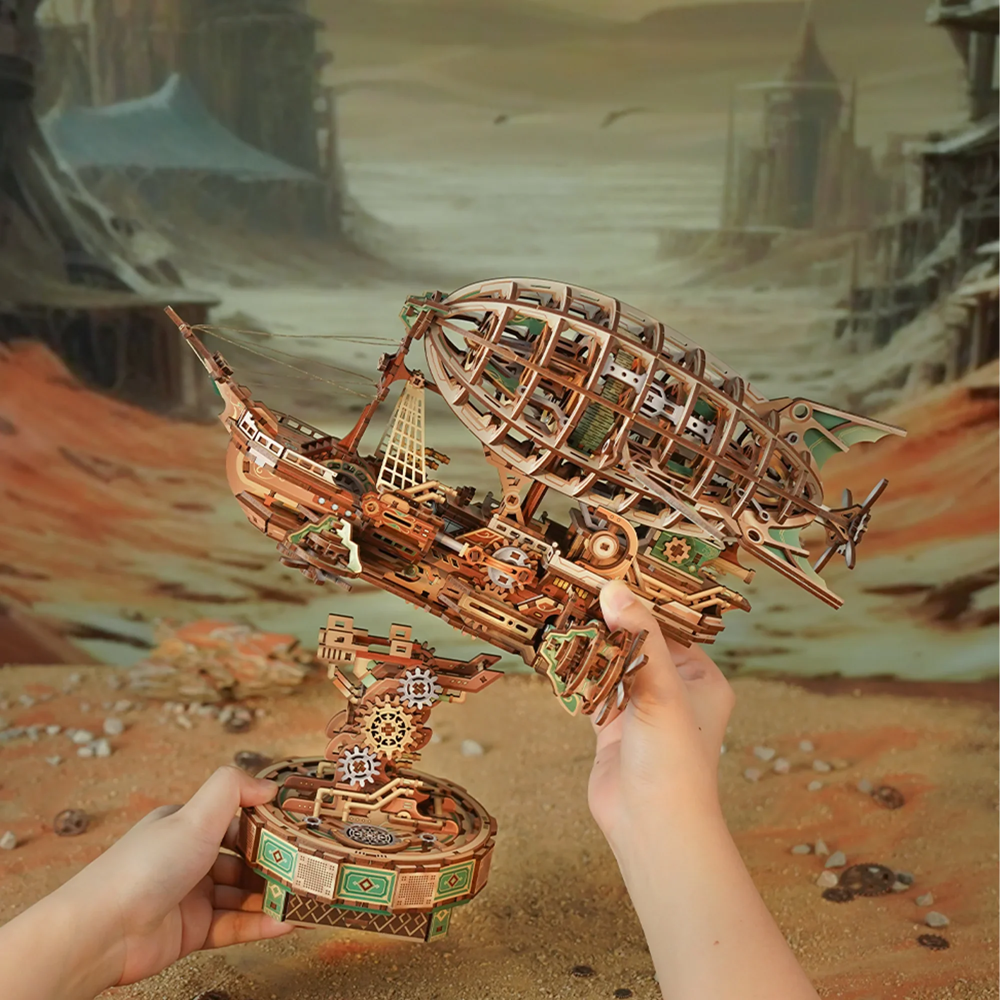 Sailing In Fog Mechanical Transmission Wooden Puzzle - Image 2