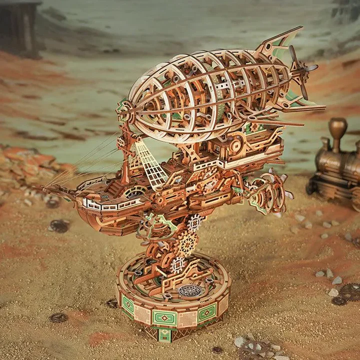 Sailing In Fog Mechanical Transmission Wooden Puzzle - Image 4